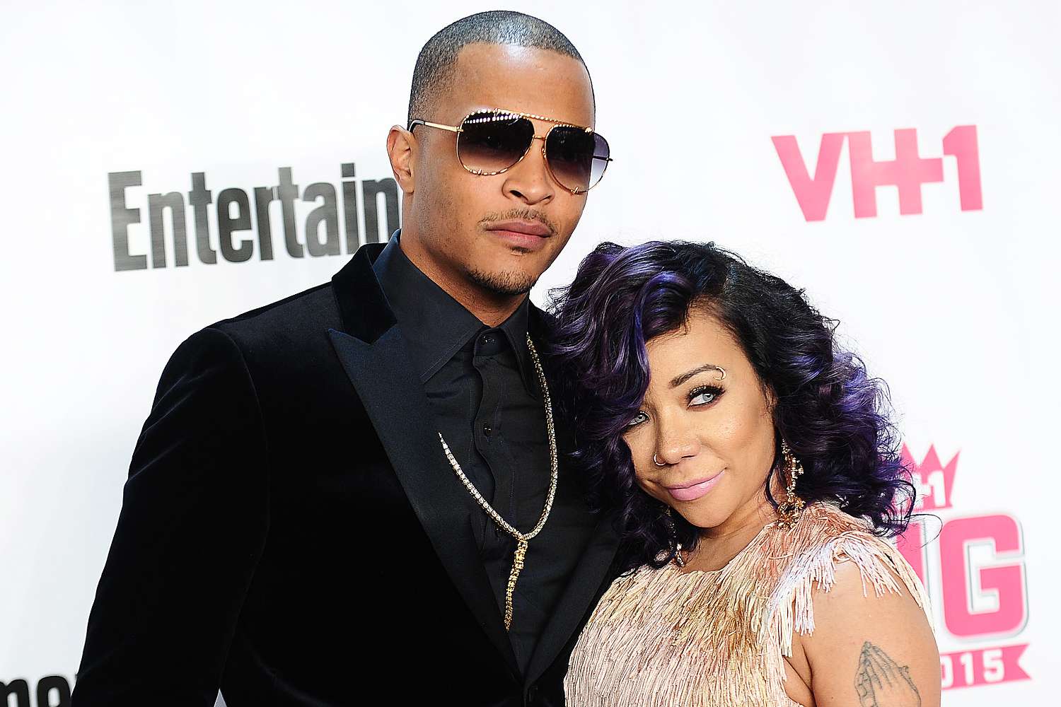 Rapper T.I. and Tameka 'Tiny' Cottle-Harris attend the VH1 Big In 2015 with Entertainment Weekly Awards at Pacific Design Center on November 15, 2015 in West Hollywood, California.