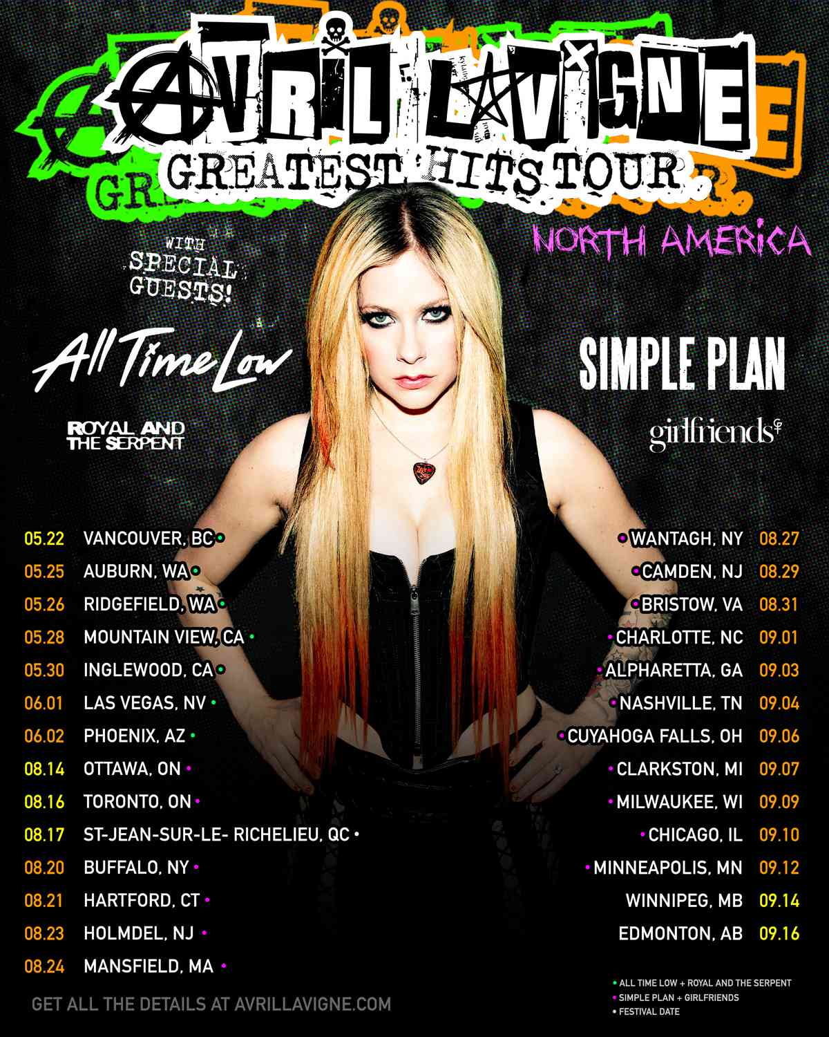 Avril Lavigne Promises to Sing 'Greatest Hits from All My Albums' on Upcoming Summer Tou