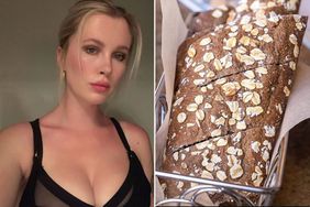 Ireland Baldwin cleavage thanks to bread