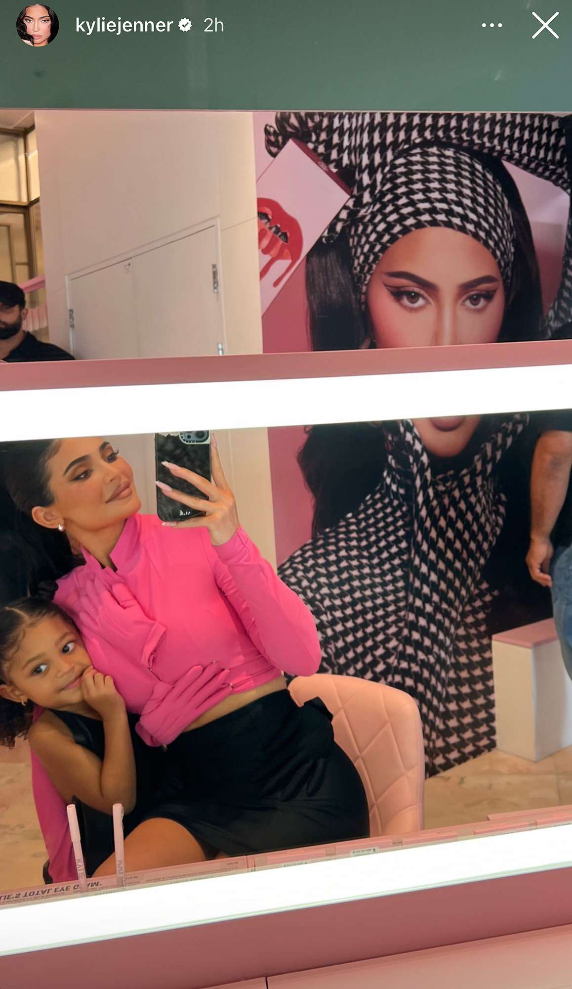 Kylie Jenner and Stormi in Harrods