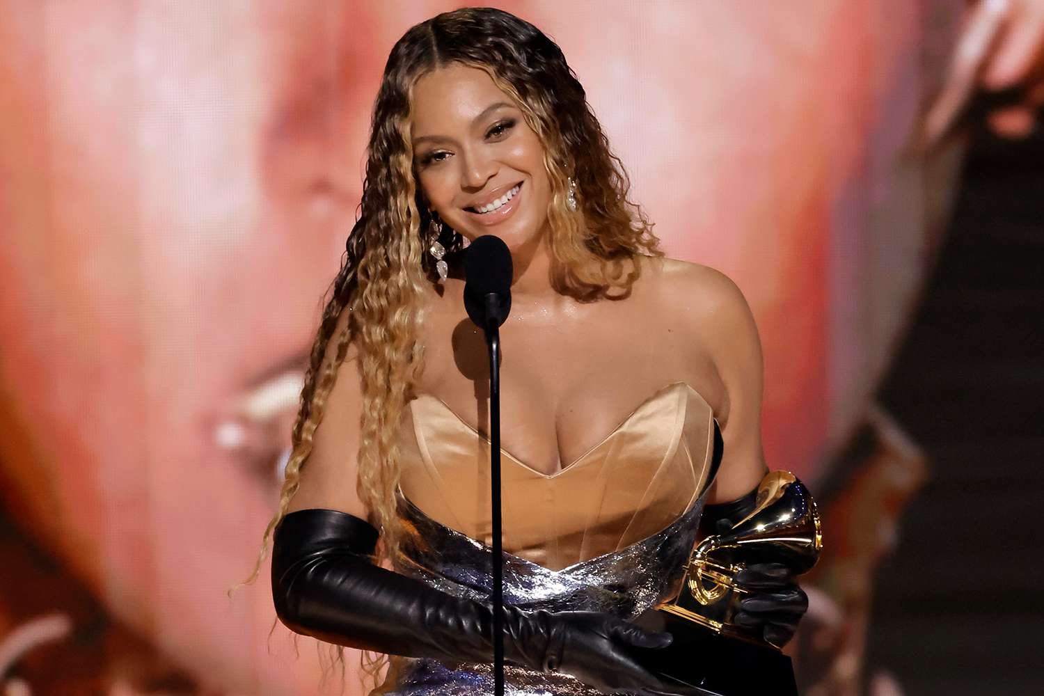 Beyoncé accepts the Best Dance/Electronic Music Album award for “Renaissance” onstage during the 65th GRAMMY Awards at Crypto.com Arena on February 05, 2023 in Los Angeles, California.