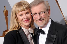 Steven Spielberg and actress Kate Capshaw arrive at the 88th Annual Academy Awards at Hollywood & Highland Center on February 28, 2016 in Hollywood, California