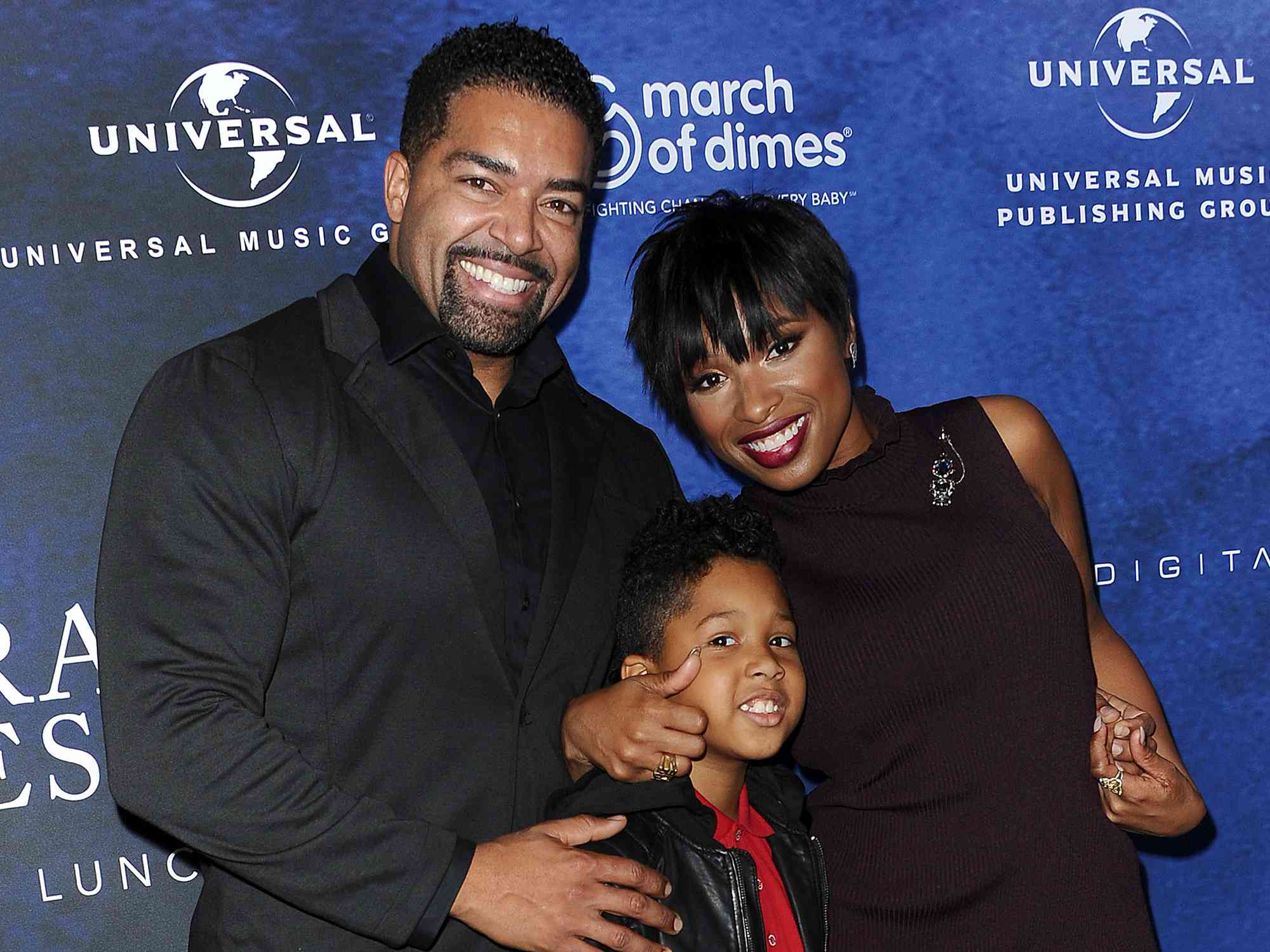 David Otunga, Jennifer Hudson and son David Otunga Jr. attend the 2016 March of Dimes Celebration of Babies at the Beverly Wilshire Four Seasons Hotel on December 9, 2016 in Beverly Hills, California