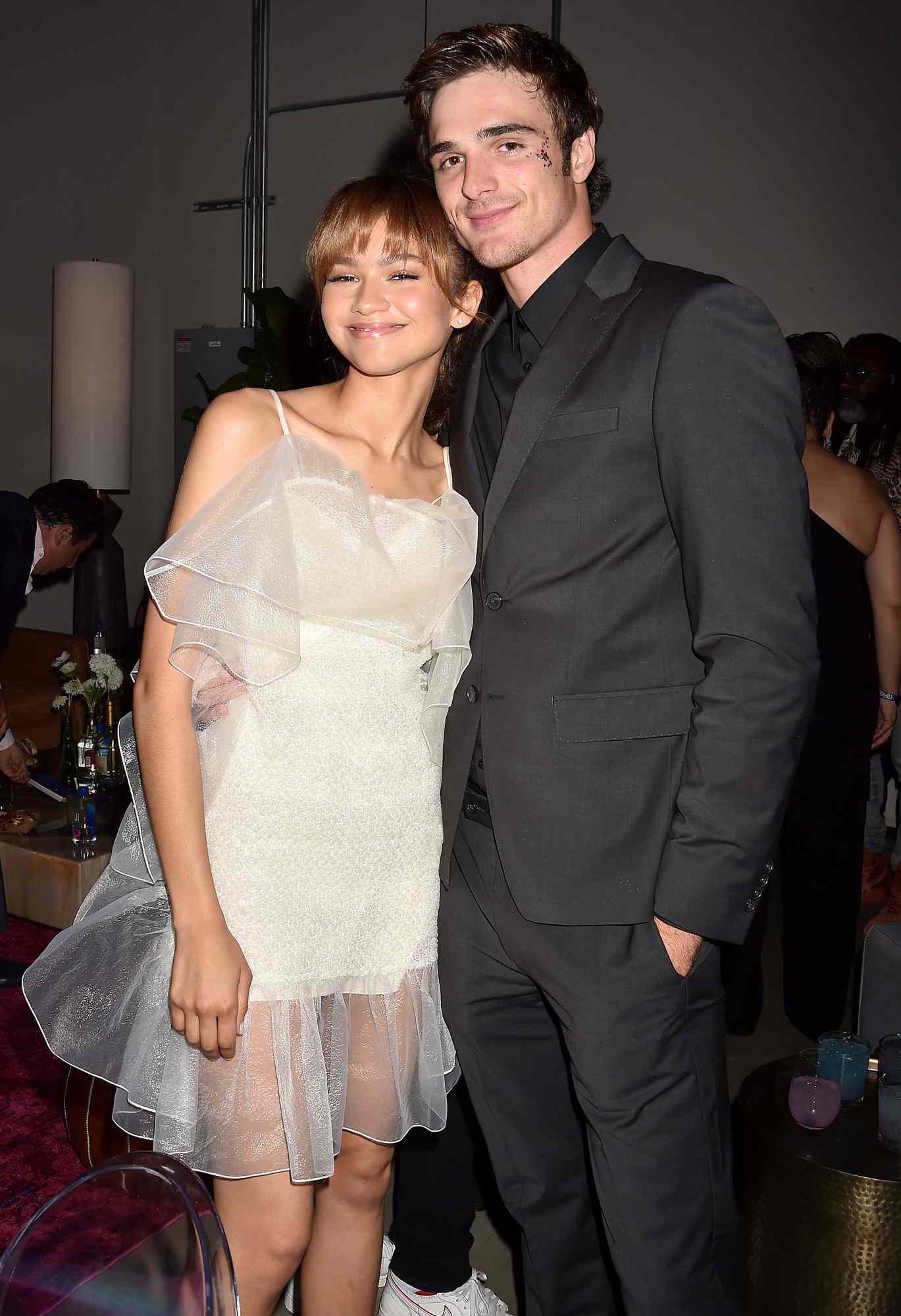 Zendaya and Jacob Elordi attend HBO's "Euphoria" premiere at the Arclight Pacific Theatres' Cinerama Dome on June 04, 2019 in Los Angeles, California