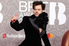 LONDON, ENGLAND - FEBRUARY 11: EDITORIAL USE ONLY Harry Styles attends The BRIT Awards 2023 at The O2 Arena on February 11, 2023 in London, England. (Photo by Neil Mockford/FilmMagic)