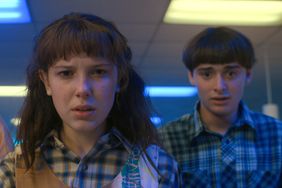 Millie Bobby Brown as Eleven and Noah Schnapp as Will Byers in "Stranger Things" Season 4