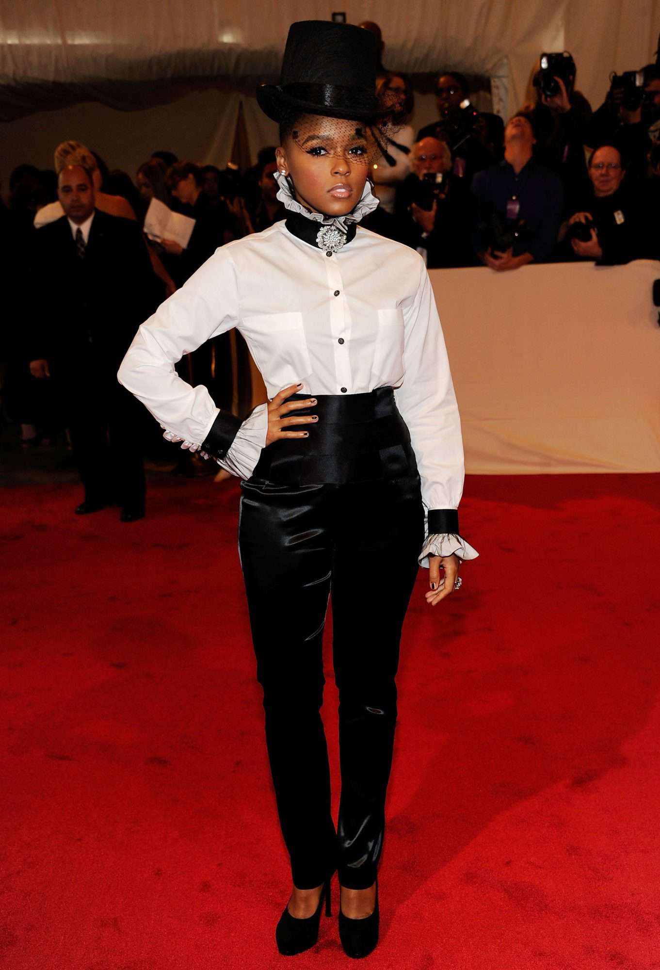 NEW YORK, NY - MAY 02: Janelle Monae attends the "Alexander McQueen: Savage Beauty" Costume Institute Gala at The Metropolitan Museum of Art on May 2, 2011 in New York City. (Photo by Kevin Mazur/WireImage)