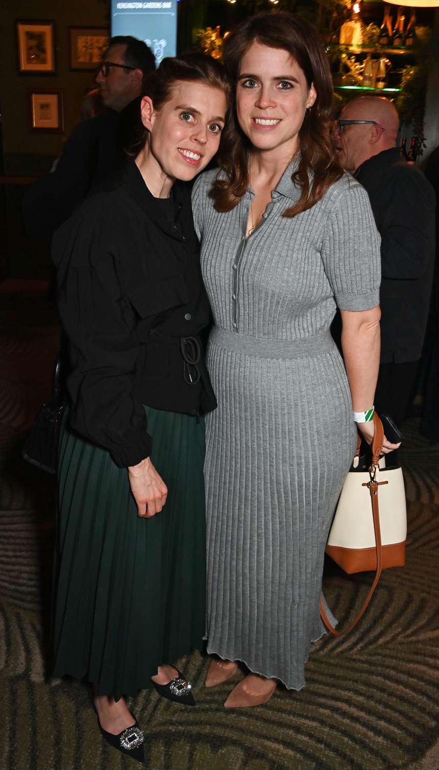 Princess Beatrice of York and Princess Eugenie of York attend the Ellie Goulding x SERVED Private Party at Royal Albert Hall on April 11, 2024 in London, England