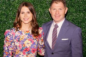 Sophie Flay and Bobby Flay at Pimlico Race Track on May 18, 2019 in Baltimore, Maryland