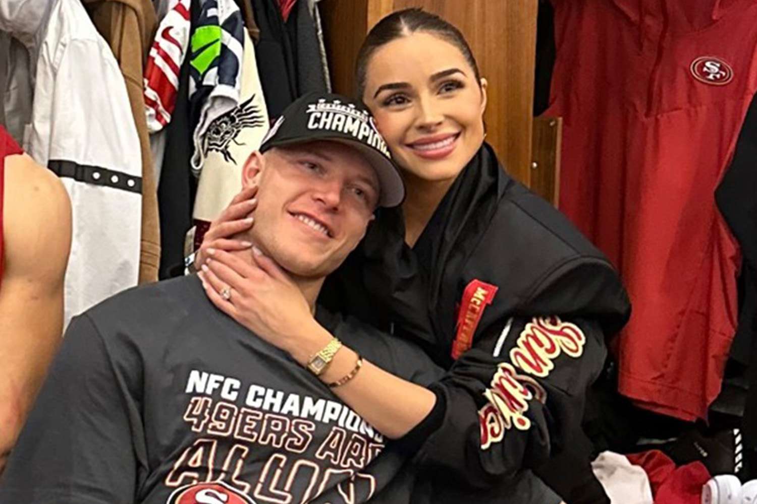 Olivia Culpo Celebrates FiancÃ©e Christian McCaffreyâs Win as 49ers Head to Super Bowl