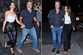 George and Amal Clooney, Cindy Crawford and Randy Gerber