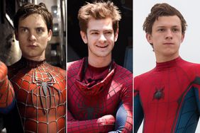 From left: Tobey Maguire, Andrew Garfield and Tom Holland as Spider-Man.