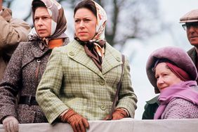 Queen Mother With Queen And Princess Margaret At The Badminton Horse Trials