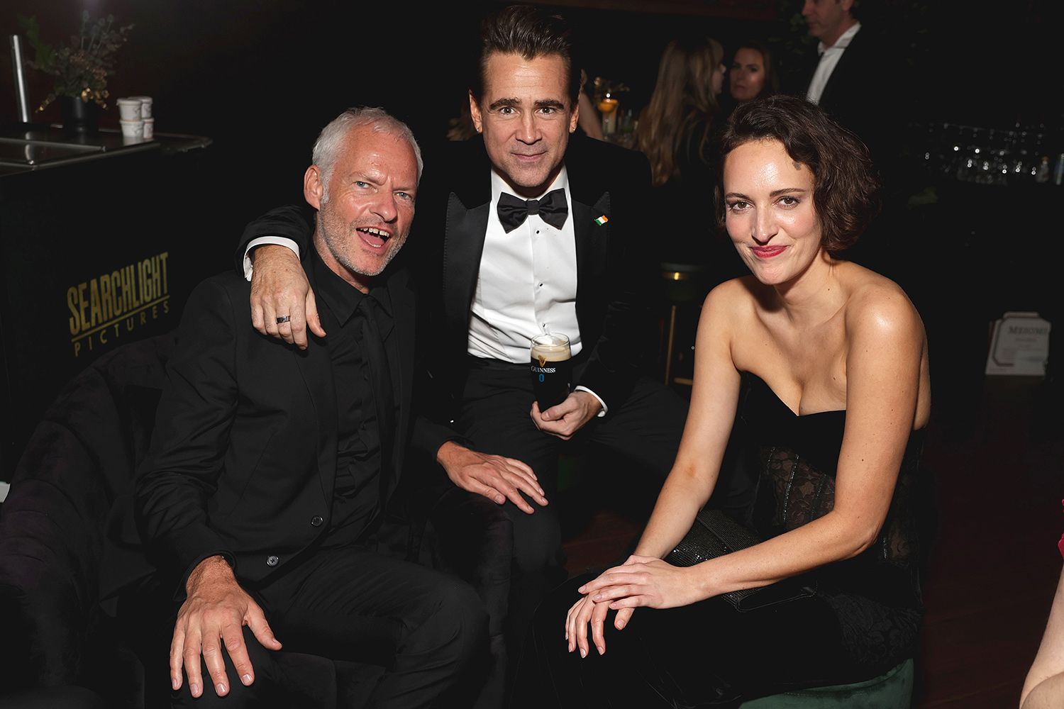 Martin McDonagh, Colin Farrell and Phoebe Waller-Bridge