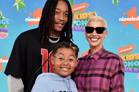 Wiz Khalifa, Sebastian Taylor Thomaz, and Amber Rose attend the 2023 Nickelodeon Kids' Choice Awards on March 04, 2023 in Los Angeles, California