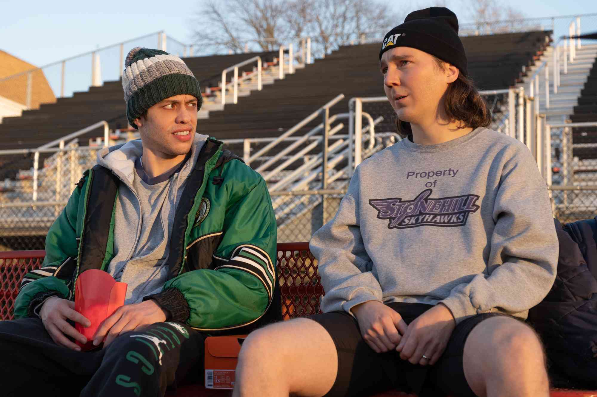 Pete Davidson and Paul Dano star in DUMB MONEY.