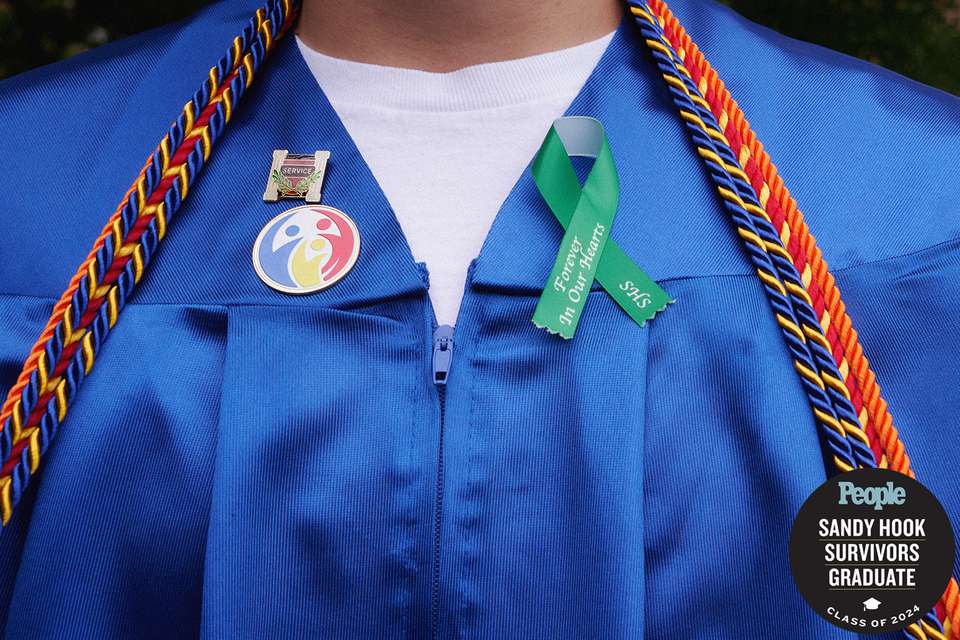 Newtown, June 10, 2024: Sandy Hook survivors are set to graduate from Newtown High school. Fairfield Hills Park Student is Matt Holden.