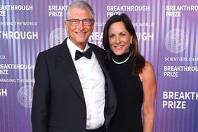 Paula Hurd, Bill Gates arrives at the 10th Annual Breakthrough Prize Ceremony at Academy Museum of Motion Pictures on April 13, 2024 in Los Angeles, California.