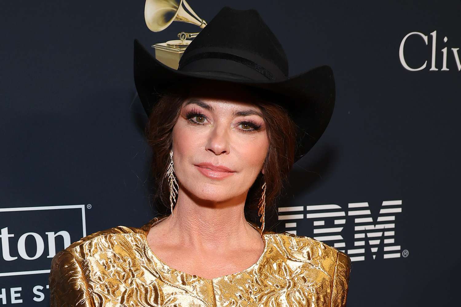 Shania Twain attends the Pre-GRAMMY Gala & GRAMMY Salute to Industry Icons Honoring Jon Platt at The Beverly Hilton