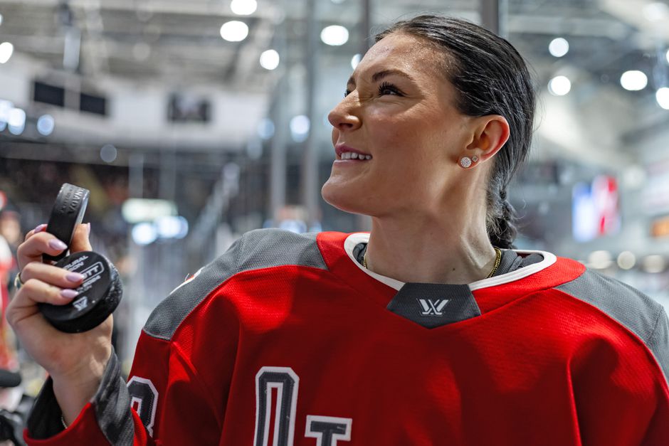 Ottawa Forward Lexie Adzija (88) after warm-up Professional Women's Hockey League