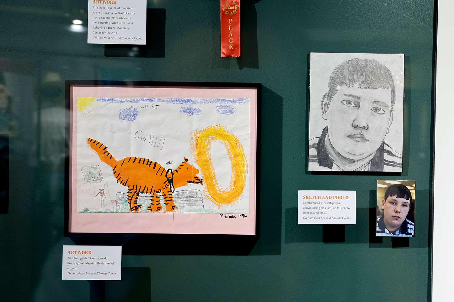 Artifacts on display for the new exhibit, Luke Combs: The Man I Am, at Country Music Hall of Fame and Museum on July 10, 2024 in Nashville, Tennessee.