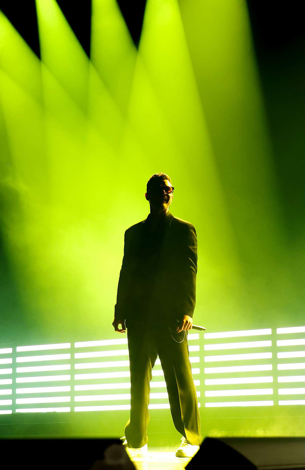 Justin Timberlake performs onstage during his The Forget Tomorrow World Tour at Rogers Arena on April 29, 2024 in Vancouver, British Columbia. 