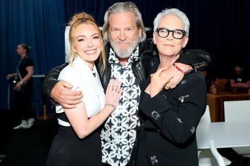 Lindsay Lohan, Jeff Bridges and Jamie Lee Curtis at D23: The Ultimate Disney Fan Event in Anaheim, California on August 09, 2024