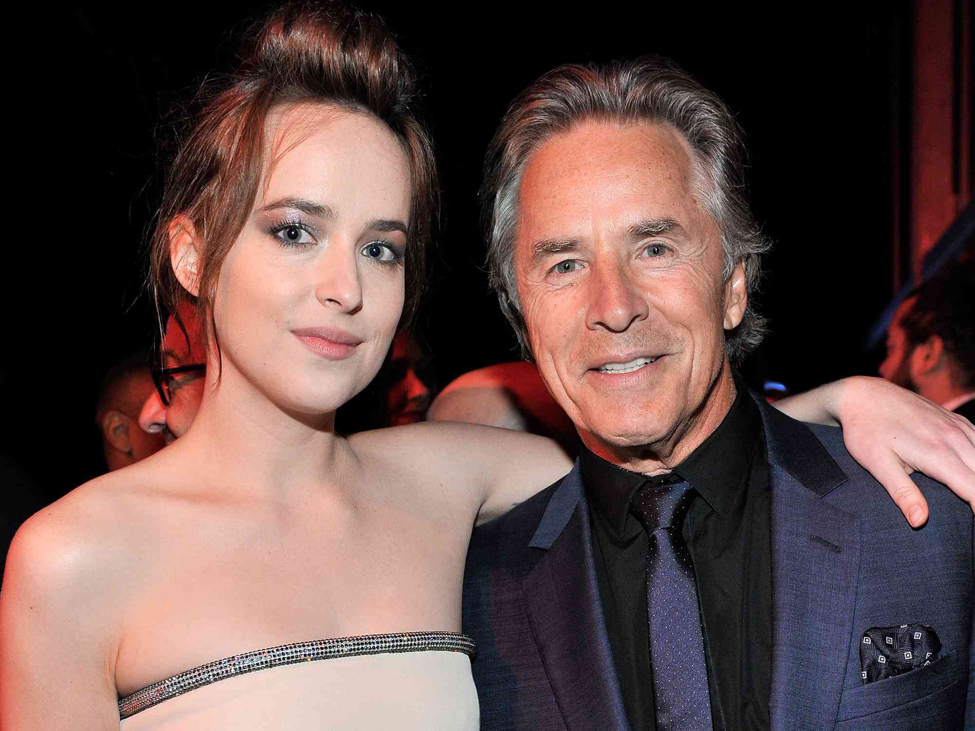 Dakota Johnson and Don Johnson attend the 2014 LACMA Art + Film Gala 