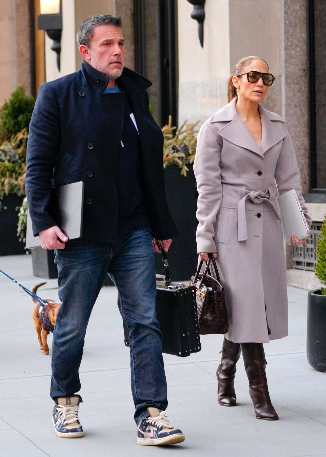 Ben Affleck and Jennifer Lopez are seen on March 29, 2024