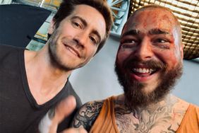 Jake Gyllenhaal and Post Malone IG filming Road House