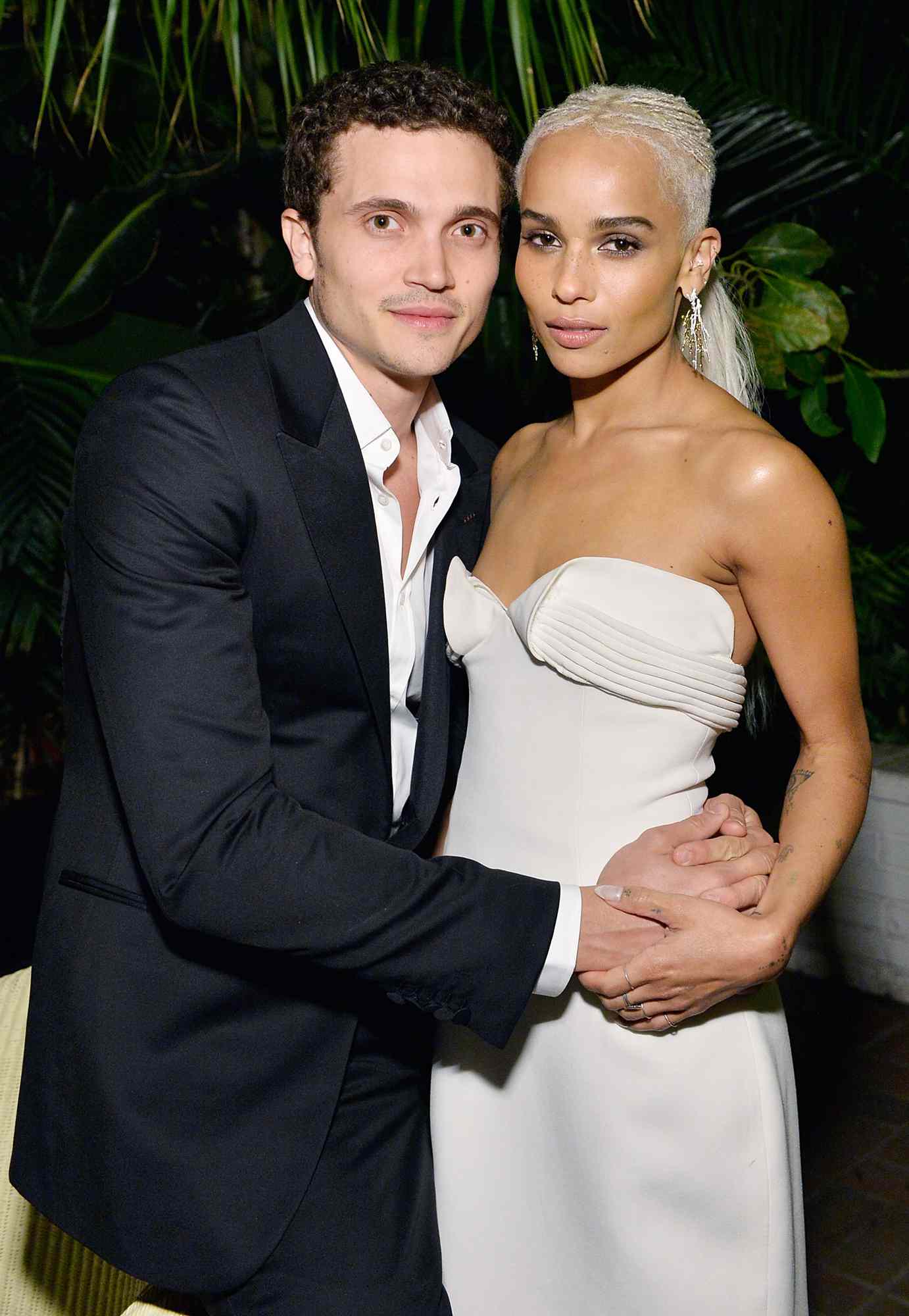 Zoe Kravitz (R) and Karl Glusman attend ELLE's Annual Women In Television Celebration 2017 at Chateau Marmont on January 14, 2017 in Los Angeles, California. (Photo by Stefanie Keenan/Getty Images for ELLE)