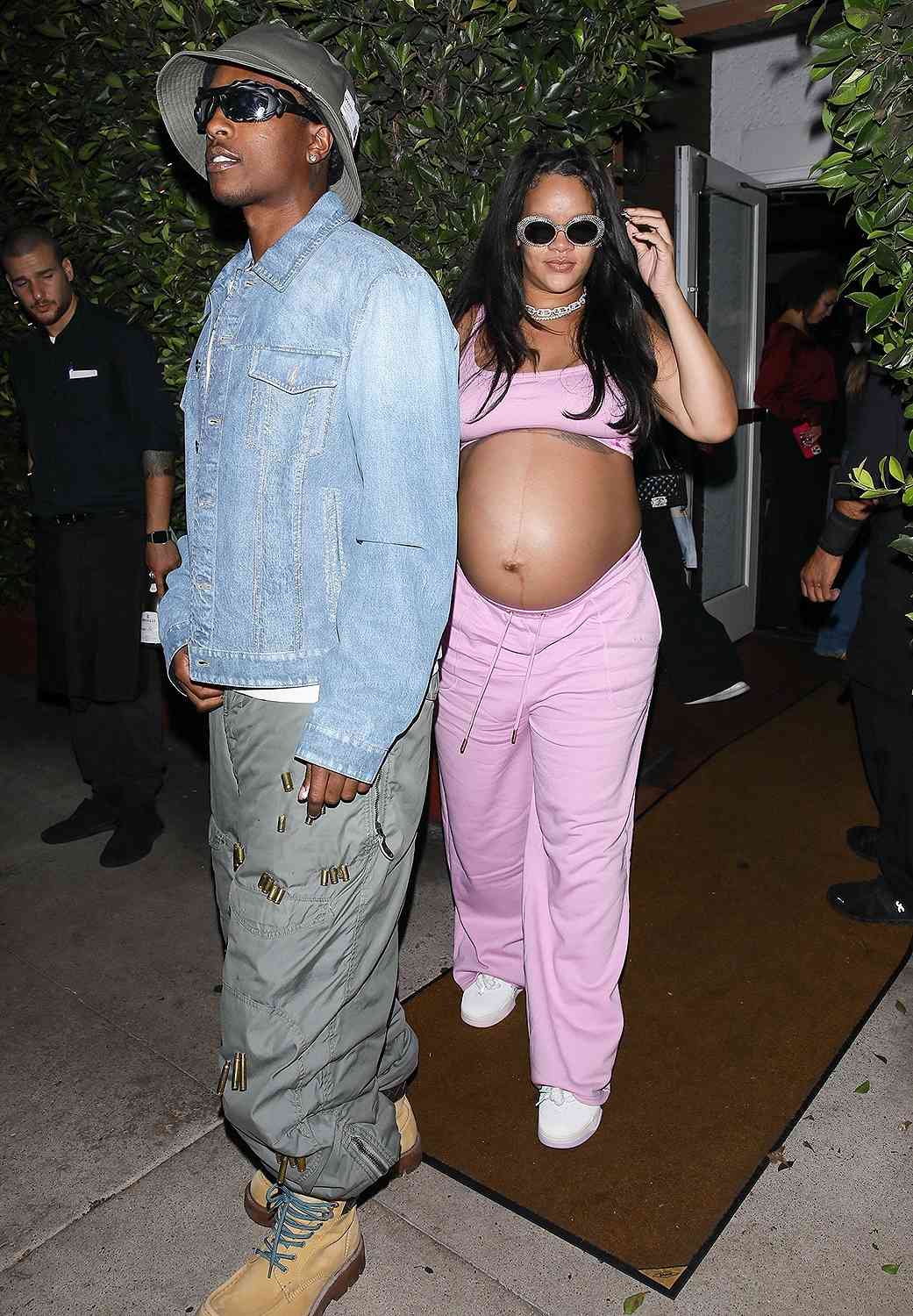 Pregnant Rihanna And Asap Rocky Enjoy Date Night