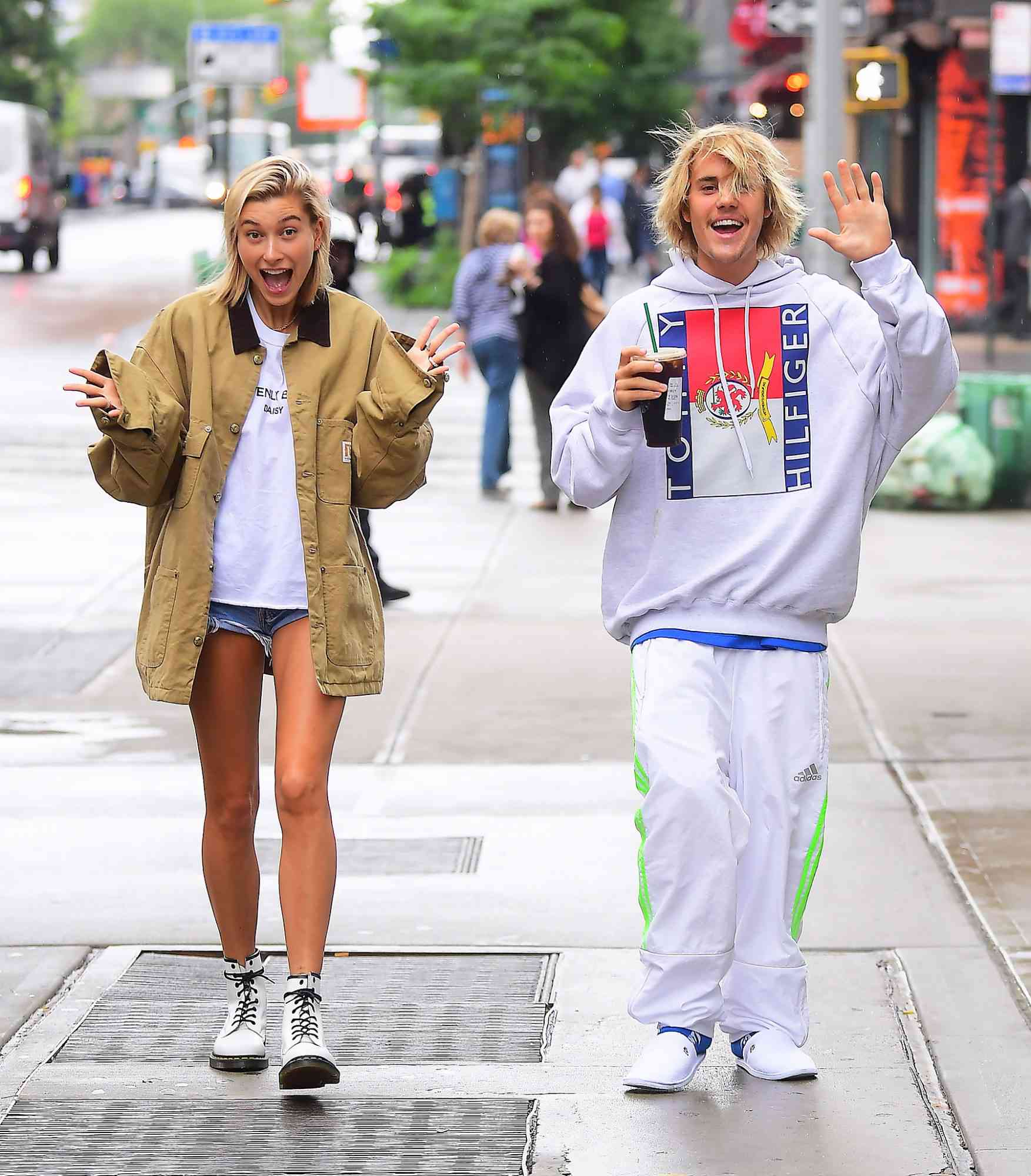 Justin Bieber and Hailey Baldwin Look Like a Happy Couple as they Grab Starbucks after Night Together in NYC