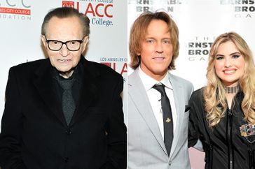 Larry King, Larry Birkhead and Dannielynn Birkhead 