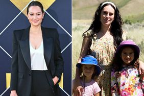 British-US model and actress Emma Heming Willis attends the 30th anniversary presentation of "Pulp Fiction" during the TCM Classic Film Festival at TCL Chinese Theater in Hollywood, California, April 18, 2024. ; Rumer Willis poses outside on her birthday