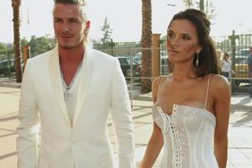 David and Victoria Beckham attend The 2003 MTV Movie Awards