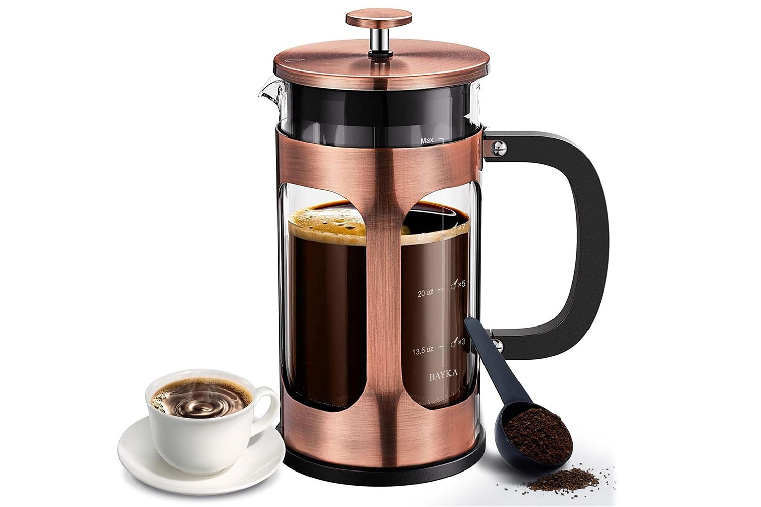 Amazon BAYKA 34 Ounce 1 Liter French Press Coffee Maker