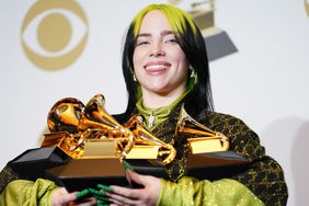 Billie Eilish in the press room during the 62nd Annual GRAMMY Awards on January 26, 2020.