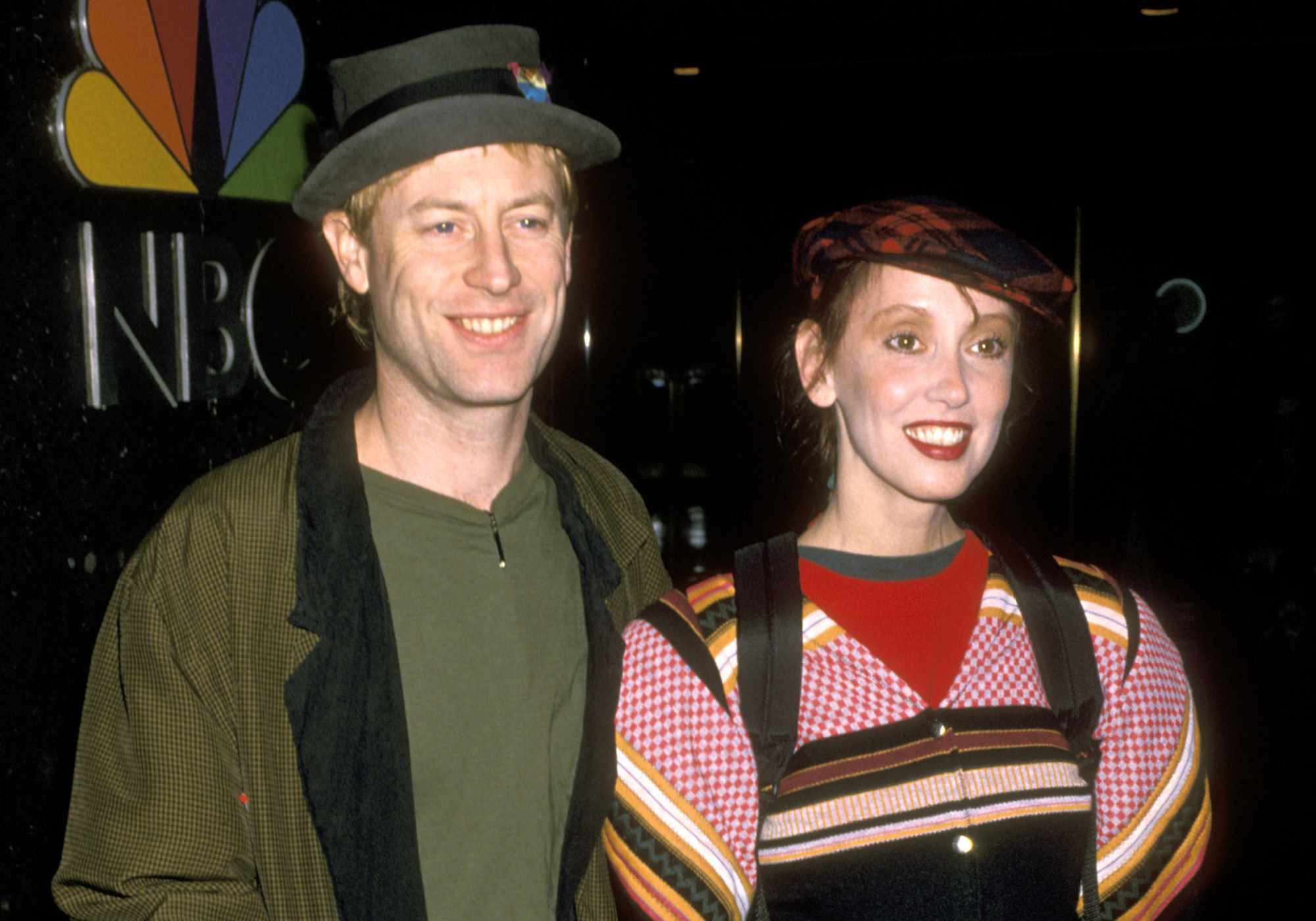 Dan Gilroy and Shelley Duvall attend the 15th Anniversary Celebration of 'Saturday Night Live' on September 24, 1989.