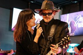 Johnny Depp, Sandra Beck, Honors Late Jeff Beck with London Performance