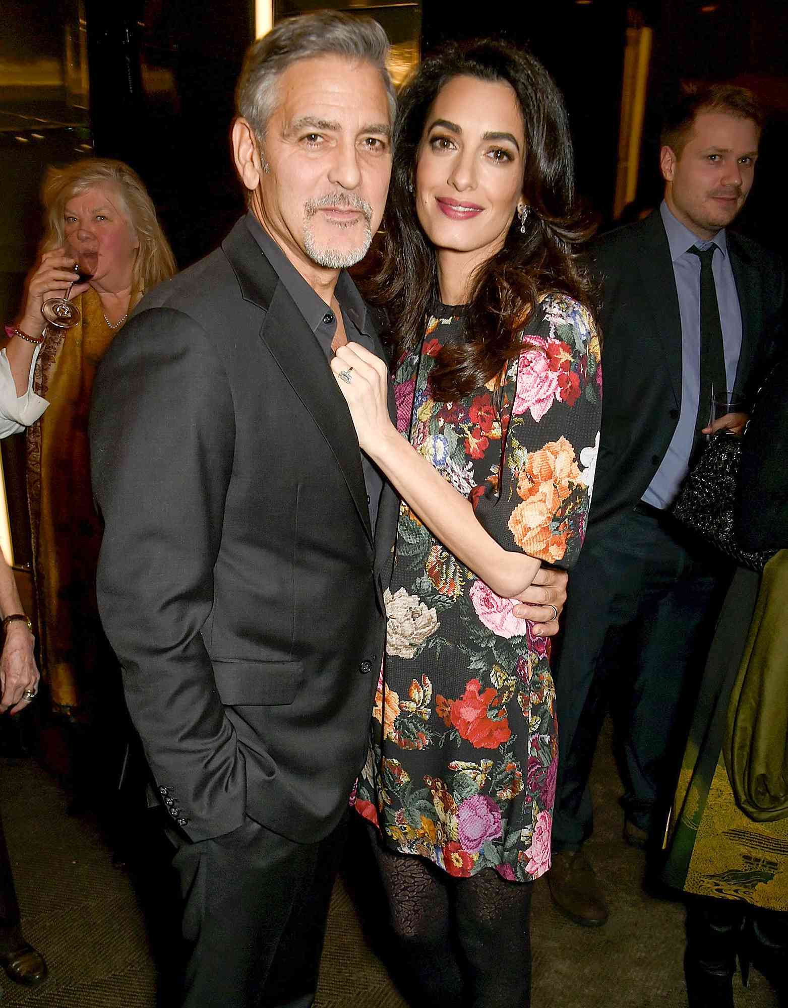 Special Screening Of Netflix's The White Helmets Hosted By The Clooney Foundation For Justice With George And Amal Clooney