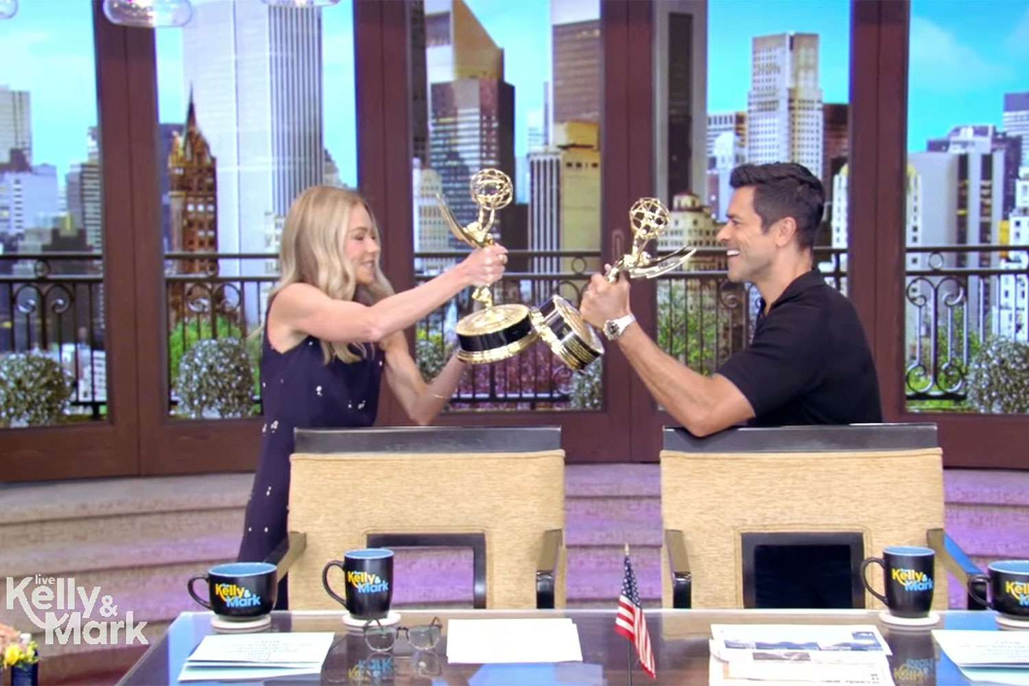 kelly ripa and mark consuelos on Live with Kelly & Mark