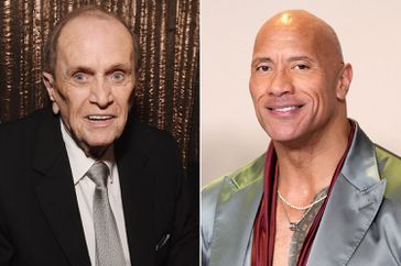 Bob Newhart and Dwayne Johnson