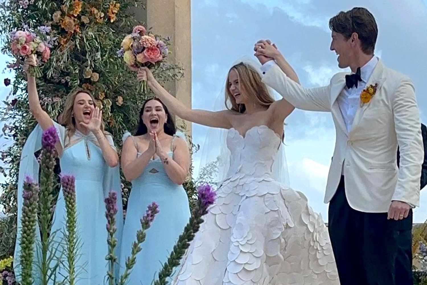 Hunter King celeb bridesmaids