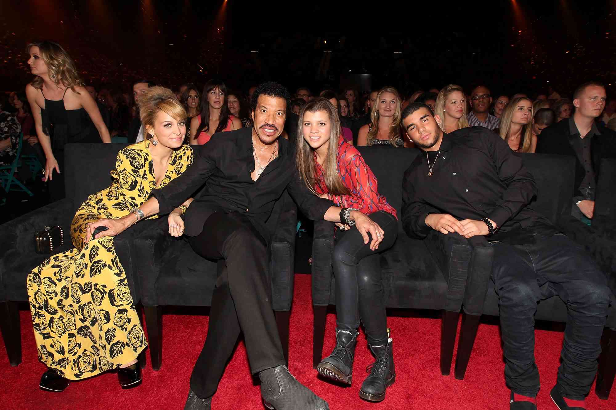 Nicole Richie, singer Lionel Richie, Sofia Richie and Miles Richie