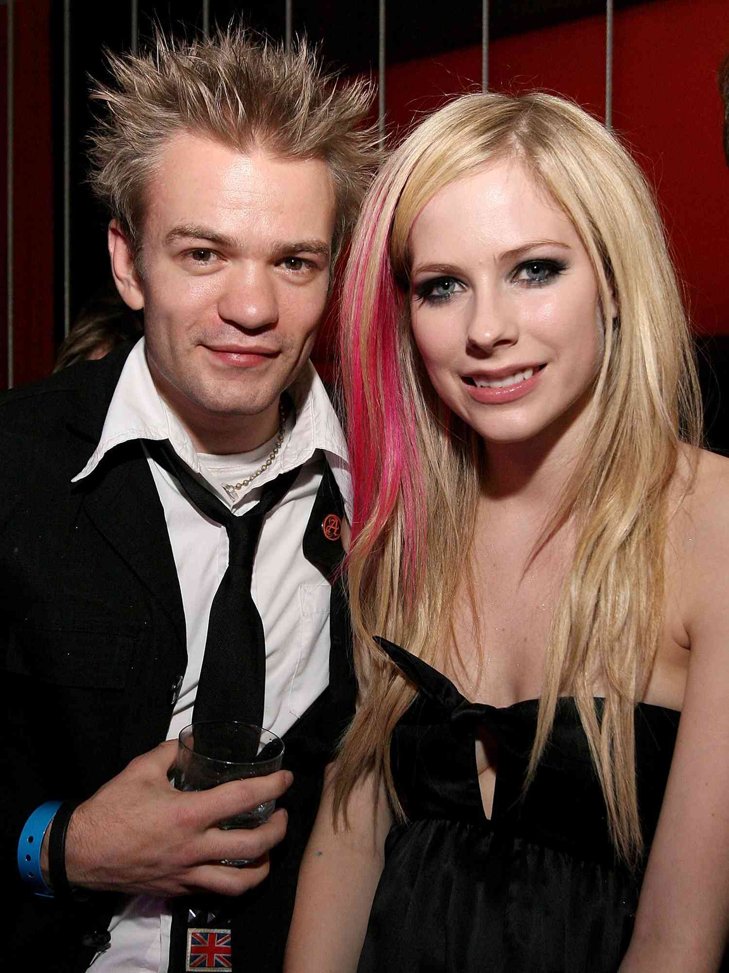 Deryck Whibley and recording artist Avril Lavigne at an evening at Jet Nightclub hosted by Heidi Montag and Spencer Pratt at Jet Nightclub on November 9, 2007 in Las Vegas, Nevada