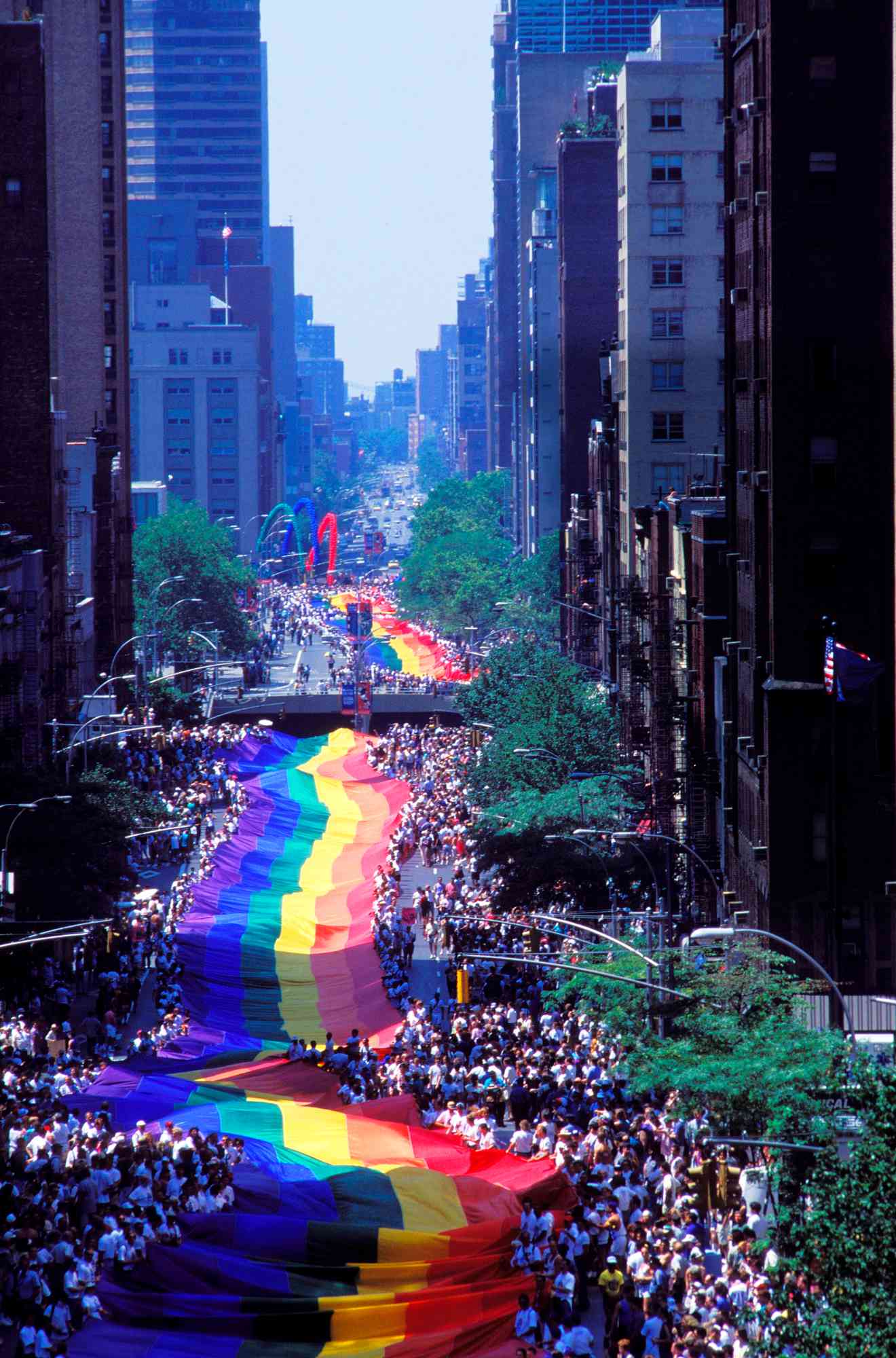 The 25th anniversary of revolt homosexual of Stonewall, bar gay at Greenwich city In New York, United States On June 26, 1994-