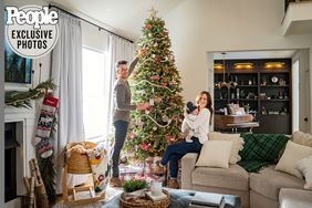 Russell Dickerson , wife Kailey and baby at home in Brentwood, TN