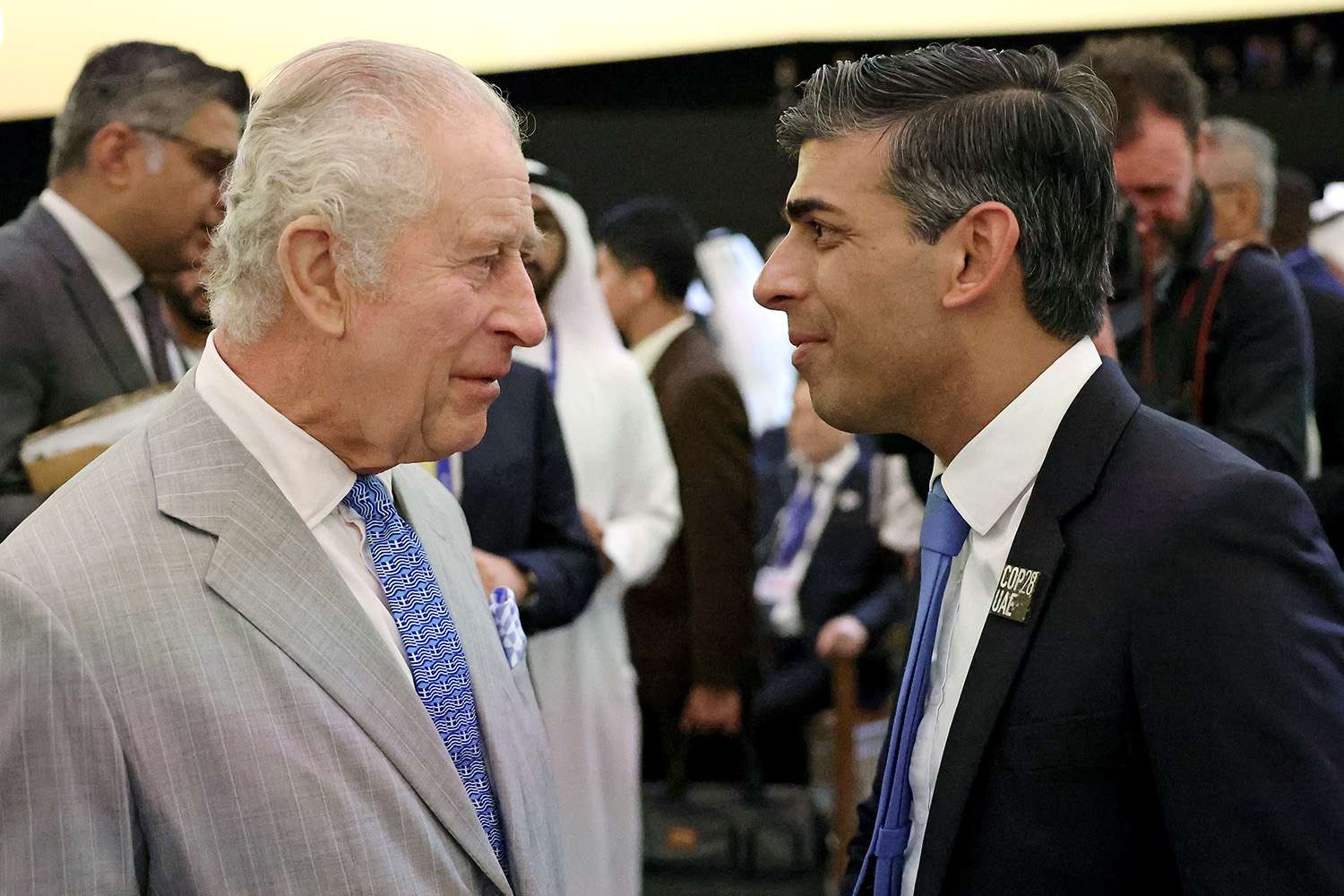 King Charles III and Prime Minister of the United Kingdom Rishi Sunak attend the opening ceremony of the World Climate Action Summit during COP28