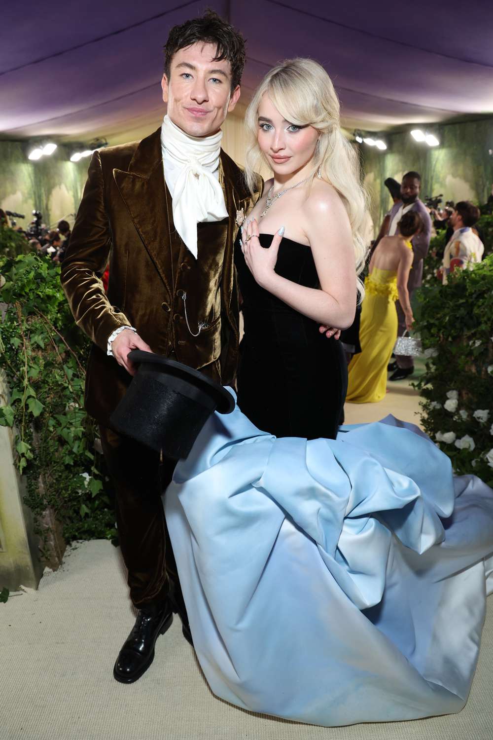 Barry Keoghan and Sabrina Carpenter attend The 2024 Met Gala Celebrating "Sleeping Beauties: 